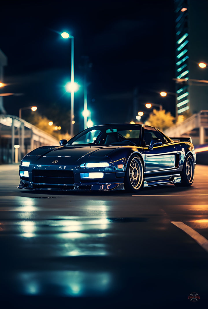 Blue Acura NSX-Stance Bros