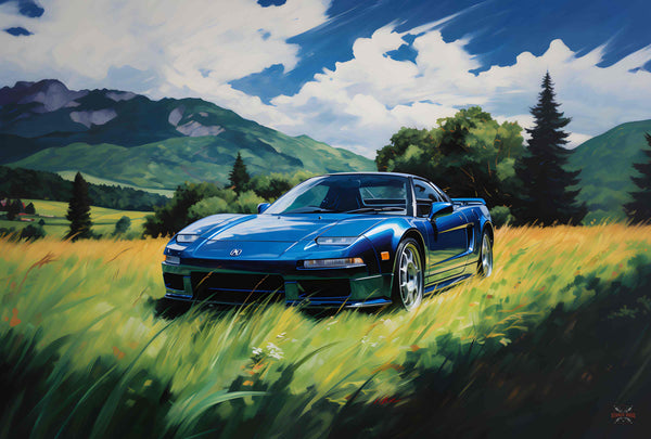 Blue NSX Water Painting-Stance Bros