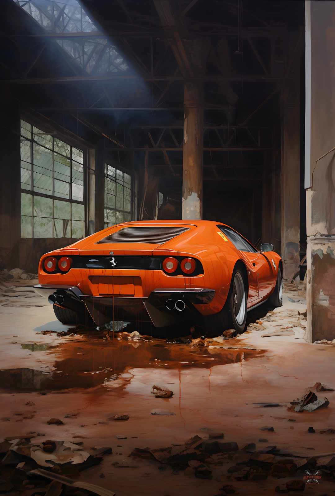 Ferrari Water Painting Poster – Stance Bros