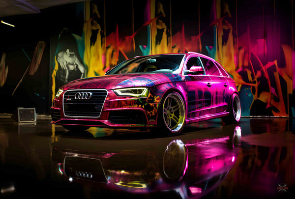 Graffiti Audi avant-Stance Bros