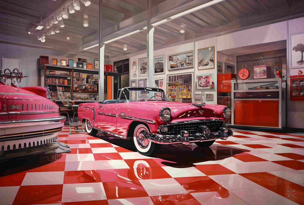 Pink Cadillac in store-Stance Bros