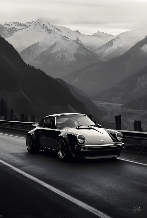 Porsche on the road-Stance Bros