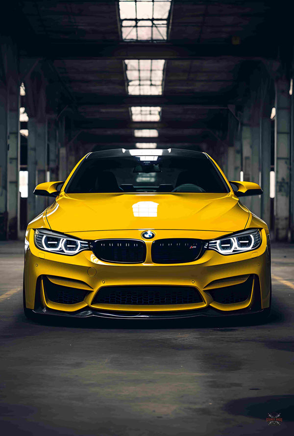 Yellow BMW Coupe-Stance Bros