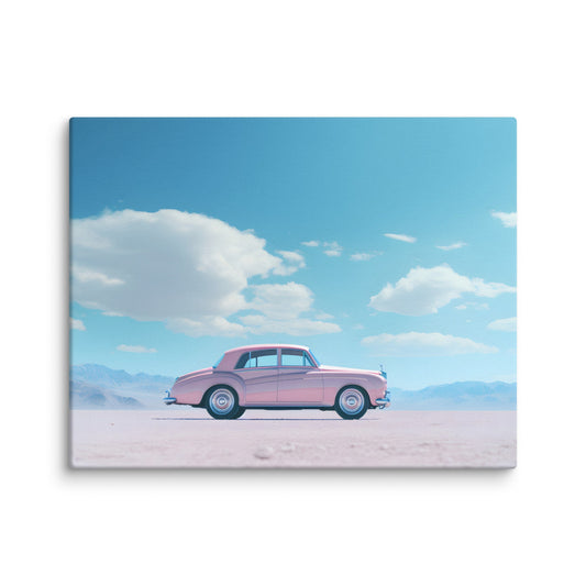Pink Rolls Royce (Canvas)