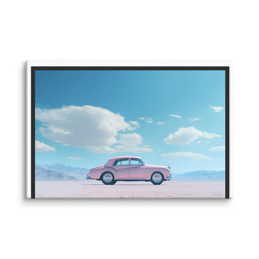 Pink Rolls Royce (Canvas)