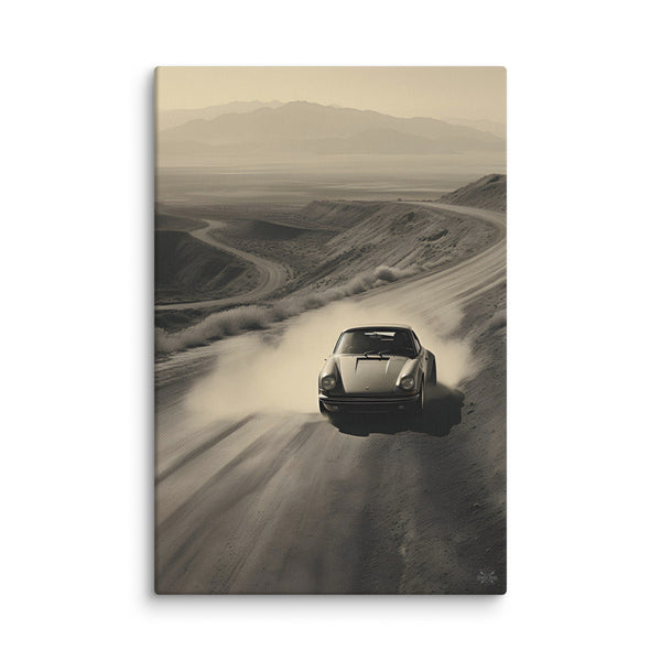 Porsche on the road 3 (Canvas)