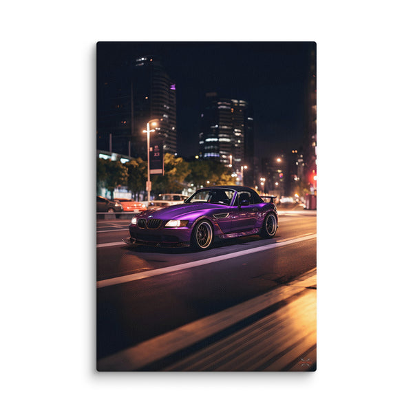 Purple bmw Z3 (Canvas)