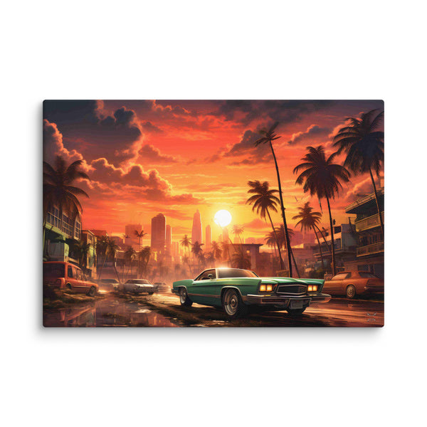 Grand Theft Cruise Landscape (Canvas)