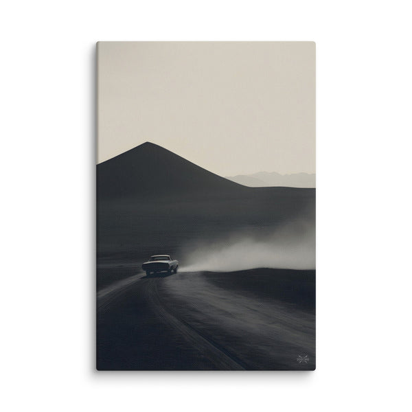 Driving in the desert (Canvas)