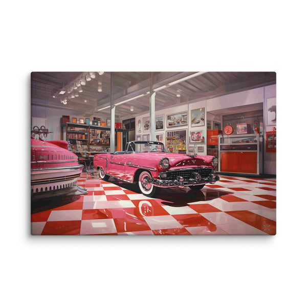 Pink Cadillac in store (Canvas)