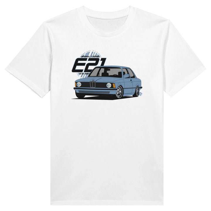 BMW E21 Blue Original 3 Series T-shirt-Stance Bros